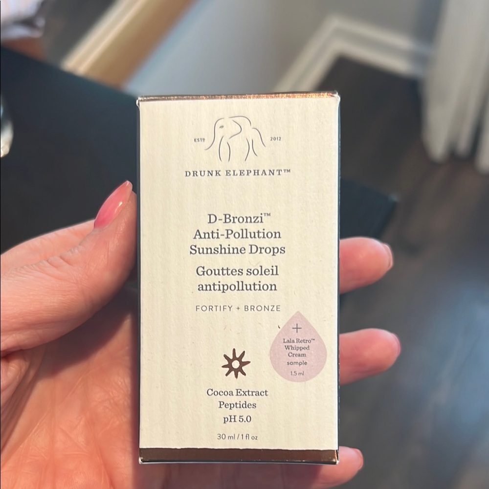 Drunk Elephant D-Bronzi Sunshine Drops with Cream and Gold Accents